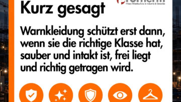 Warnkleidung schützt nur, wenn 5 Dinge stimmen 👇